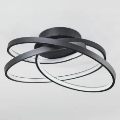 Plafonnier Demaine LED Noir, 1 lumière