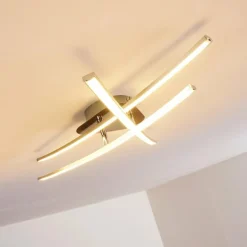 Plafonnier Deneb LED Nickel mat, 3 lumières