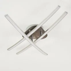 Plafonnier Deneb LED Nickel mat, 3 lumières