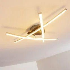 Plafonnier Deneb LED Nickel mat, 3 lumières