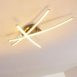 Plafonnier Deneb LED Nickel mat, 3 lumières