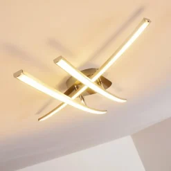 Plafonnier Deneb LED Nickel mat, 3 lumières