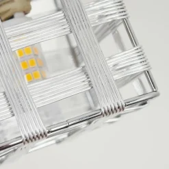 Plafonnier Desrue Chrome, Argenté, 1 lumière