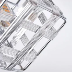 Plafonnier Desrue Chrome, Argenté, 3 lumières