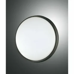 Plafonnier d'extérieur Fabas Luce Olly LED Noir, 1 lumière
