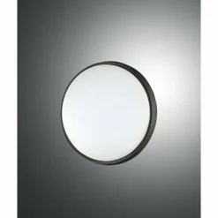 Plafonnier d'extérieur Fabas Luce Olly LED Noir, 1 lumière