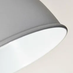 Plafonnier Dompierre Gris, Blanc, 3 lumières