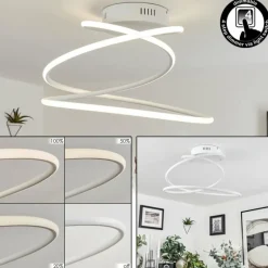 Plafonnier Donebas LED Blanc, 1 lumière