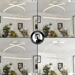 Plafonnier Donebas LED Blanc, 1 lumière