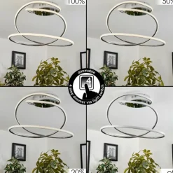 Plafonnier Donebas LED Chrome, 1 lumière