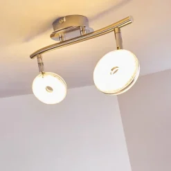 Plafonnier Donot LED Nickel mat, 2 lumières