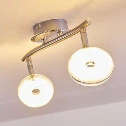 Plafonnier Donot LED Nickel mat, 2 lumières