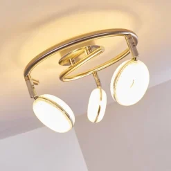 Plafonnier Donot LED Nickel mat, 3 lumières