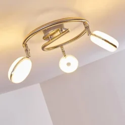 Plafonnier Donot LED Nickel mat, 3 lumières