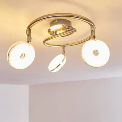 Plafonnier Donot LED Nickel mat, 3 lumières