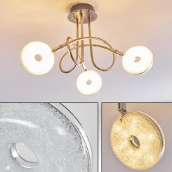 Plafonnier Donot LED Nickel mat, 3 lumières