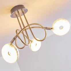 Plafonnier Donot LED Nickel mat, 3 lumières