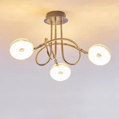 Plafonnier Donot LED Nickel mat, 3 lumières