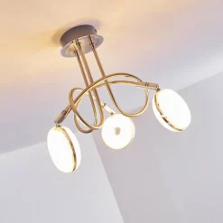 Plafonnier Donot LED Nickel mat, 3 lumières