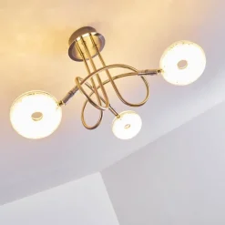 Plafonnier Donot LED Nickel mat, 3 lumières