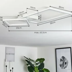 Plafonnier Doyon LED Blanc, 1 lumière