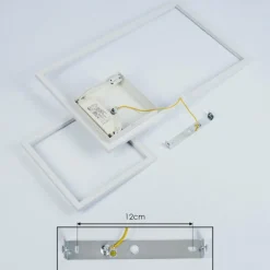 Plafonnier Doyon LED Blanc, 1 lumière