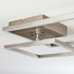 Plafonnier Doyon LED Nickel mat, 1 lumière