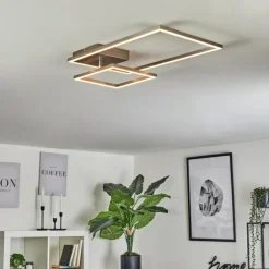 Plafonnier Doyon LED Nickel mat, 1 lumière