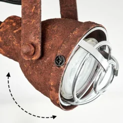 Plafonnier Drobak Rouille, 2 lumières