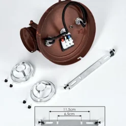 Plafonnier Drobak Rouille, 2 lumières