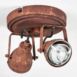 Plafonnier Drobak Rouille, 2 lumières