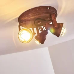 Plafonnier Drobak Rouille, 3 lumières