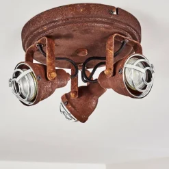 Plafonnier Drobak Rouille, 3 lumières