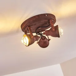 Plafonnier Drobak Rouille, 3 lumières