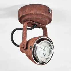 Plafonnier Drobak Rouille, Noir, 1 lumière