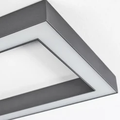 Plafonnier Dubuisson LED Anthracite, 1 lumière, Télécommandes