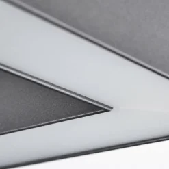 Plafonnier Dubuisson LED Anthracite, 1 lumière, Télécommandes