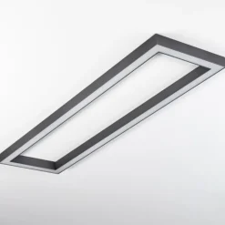 Plafonnier Dubuisson LED Anthracite, 1 lumière, Télécommandes