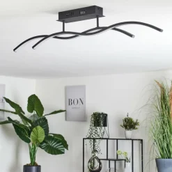 Plafonnier Eaglesham LED Noir, 1 lumière