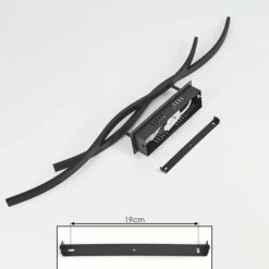 Plafonnier Eaglesham LED Noir, 1 lumière