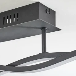 Plafonnier Eaglesham LED Noir, 1 lumière