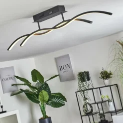 Plafonnier Eaglesham LED Noir, 1 lumière