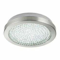 Plafonnier Eglo AREZZO 2 LED Aspect cristal, Nickel mat, 1 lumière