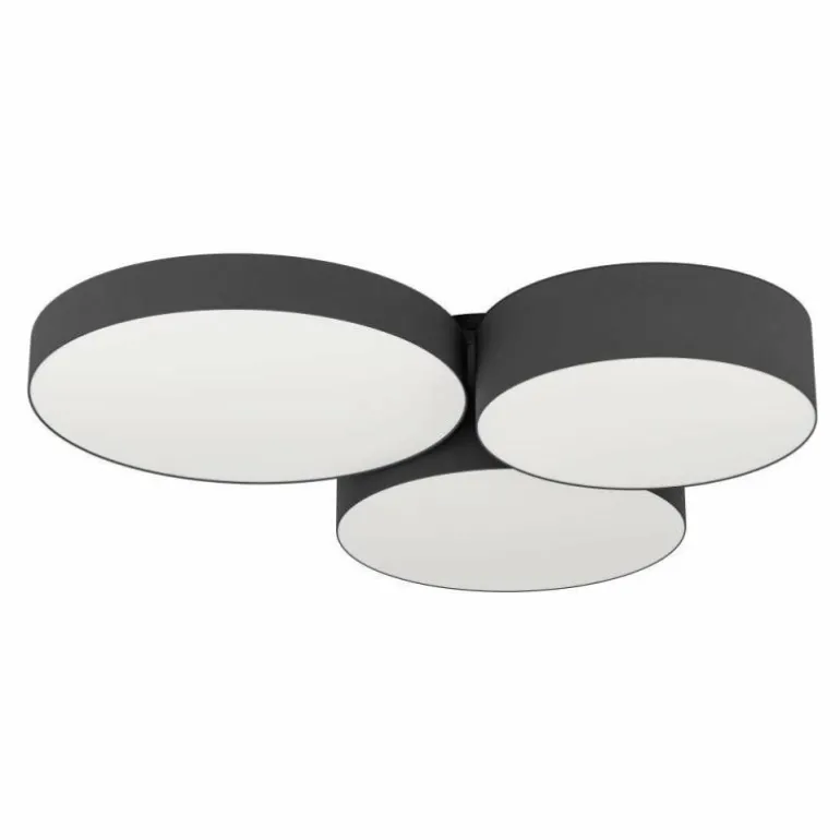 Plafonnier Eglo BARBANO-Z LED Noir, 3 lumières