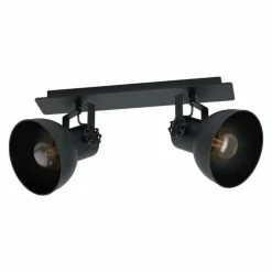 Plafonnier Eglo BARNSTAPLE Noir, 2 lumières