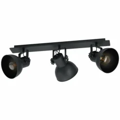 Plafonnier Eglo BARNSTAPLE Noir, 3 lumières