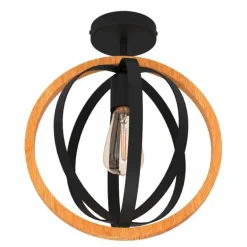 Plafonnier Eglo BASILDON Noir, 1 lumière