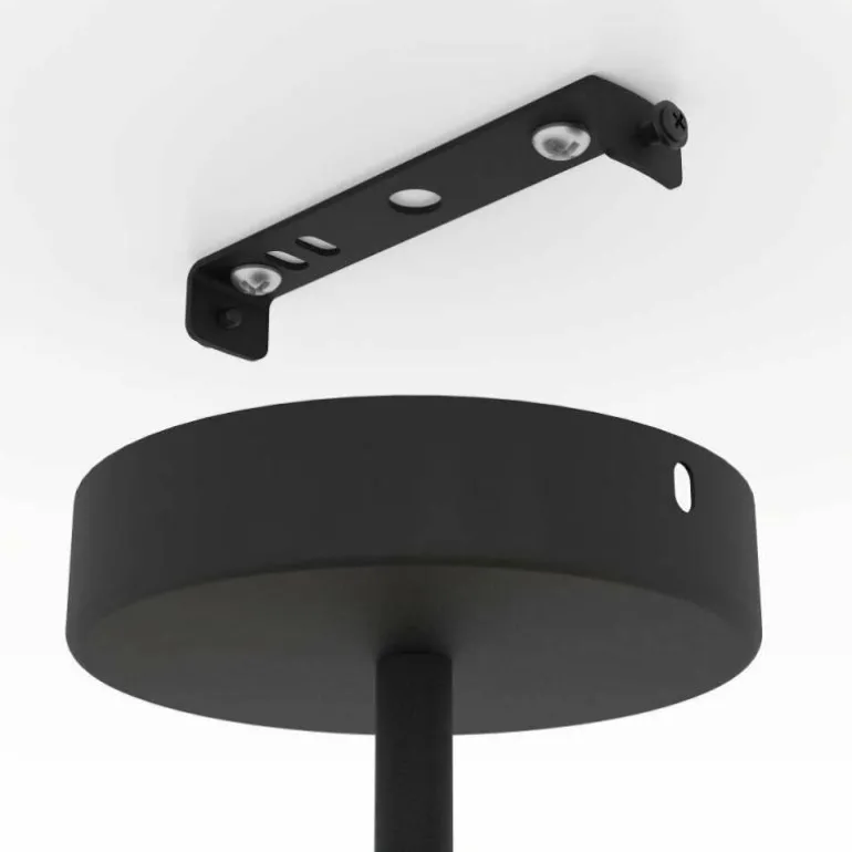 Plafonnier Eglo BASILDON Noir, 1 lumière