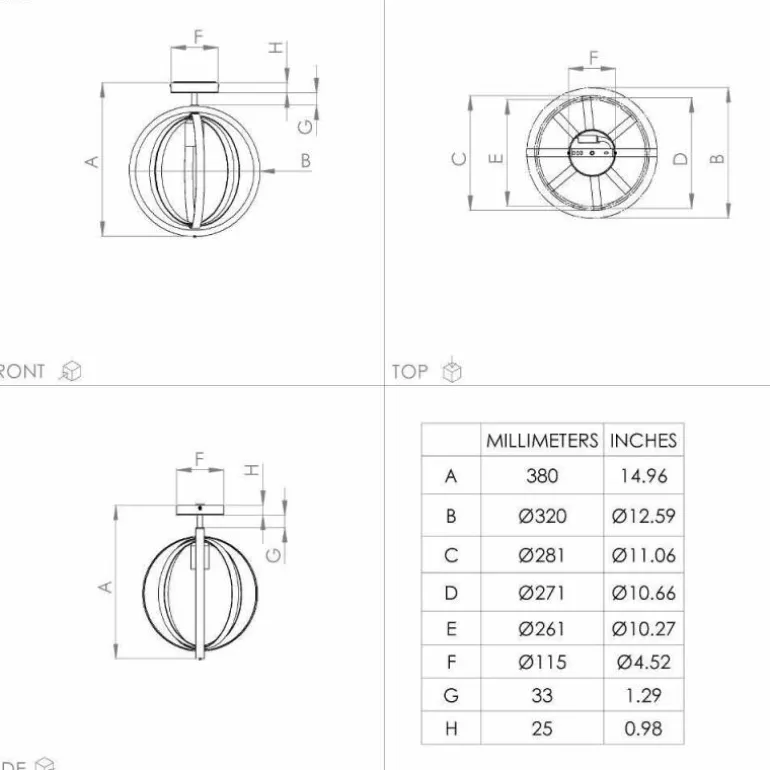 Plafonnier Eglo BASILDON Noir, 1 lumière