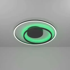 Plafonnier Eglo CALAGRANO-Z LED Noir, 1 lumière, Changeur de couleurs